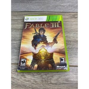 Fable III Xbox 360 Microsoft Lionhead Studios Action RPG Game Manual Included